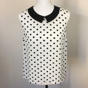 Forever 21 Polka Dot Sleeveless Tank Top